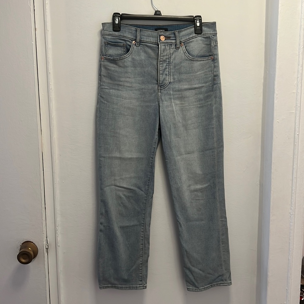 Express rise straight ankle jeans (8R)